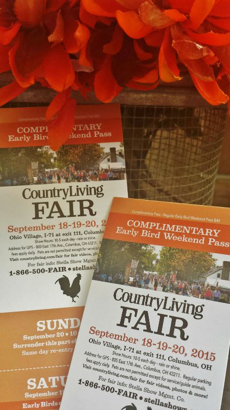 Country Living Fair Ticket Giveaway