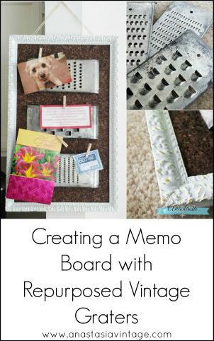  Creating a Memo Board with Repurposed Vintage Graters | Anastasia Vintage