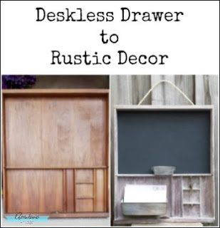 DIY Deskless Drawer to Rustic Decor | Anastasia Vintage