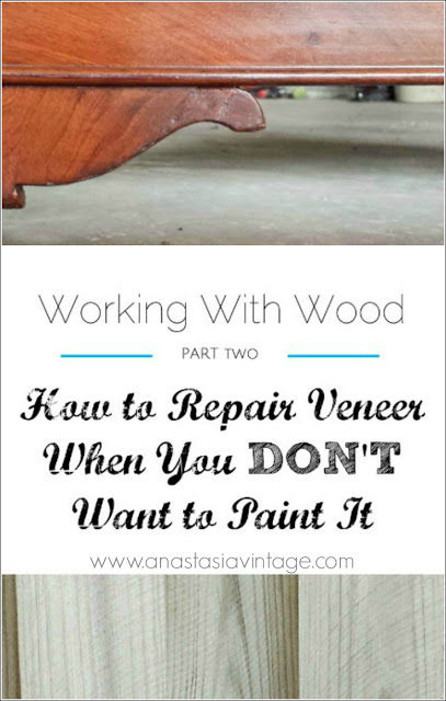 how to repair patch veneer wood furniture no paint