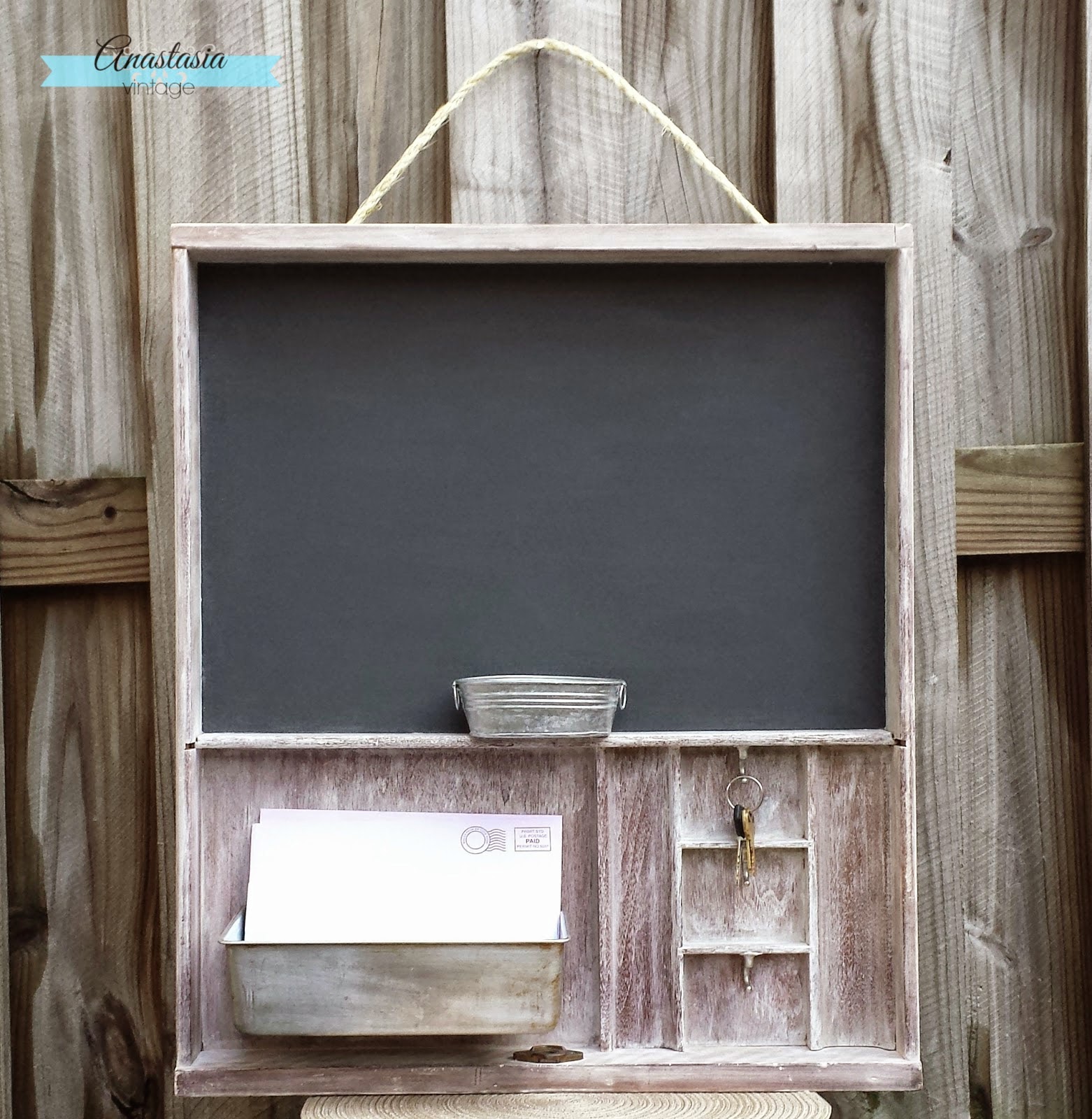 desk drawer rustic chalkboard organizer