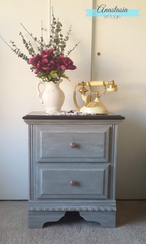 empire grey nightstand general finishes chalk style paint