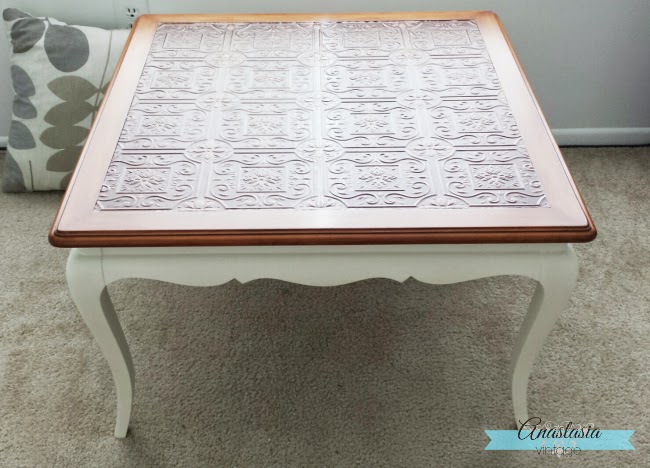 french provincial table wallpaper decoupage paint stain white paint wood