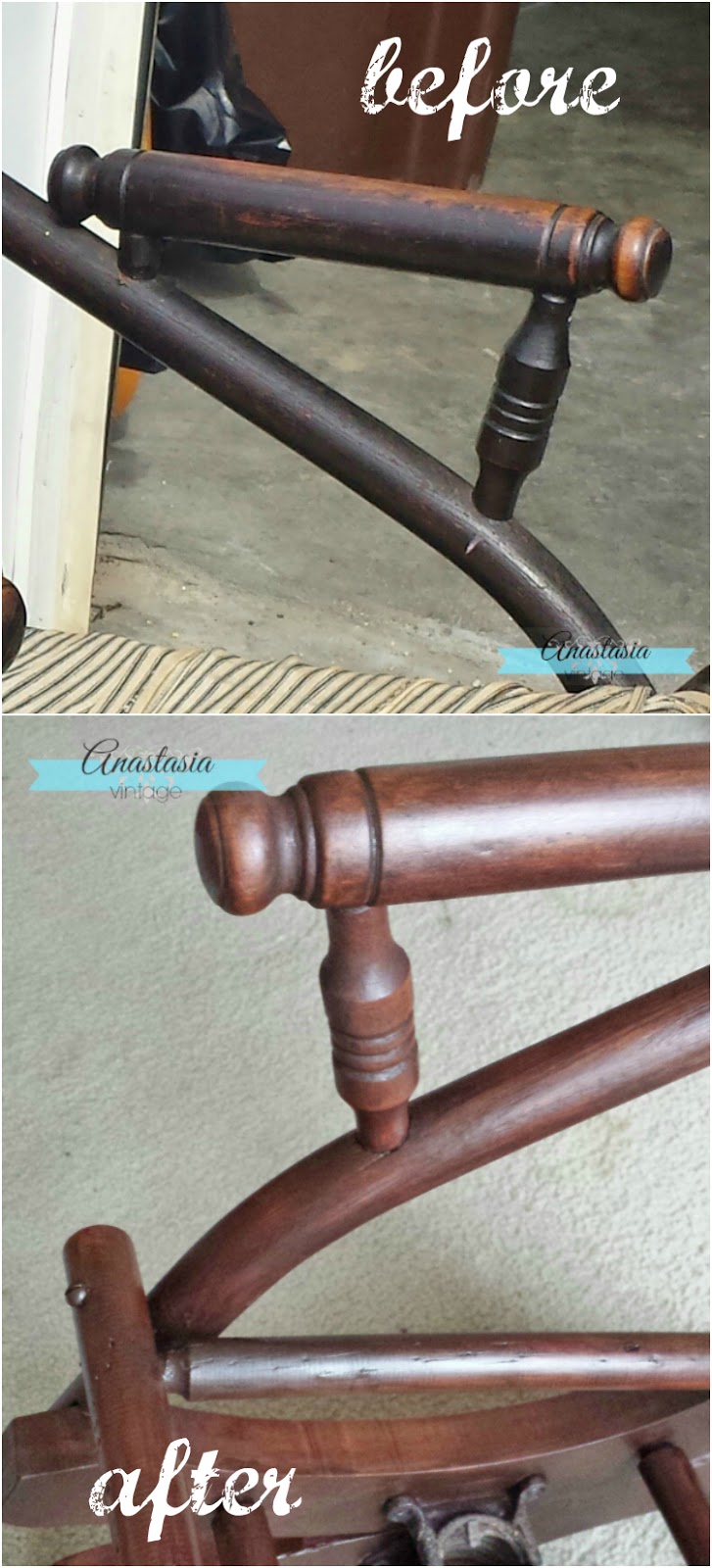 general finishes gel stain candelite before after wood refinishing