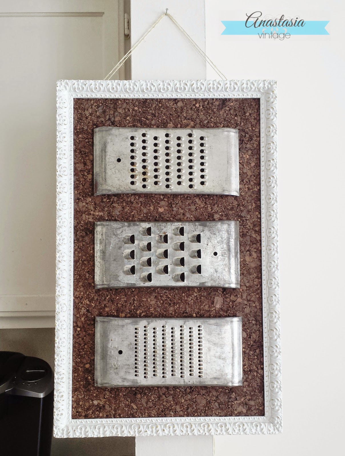 vintage grater memo board finished