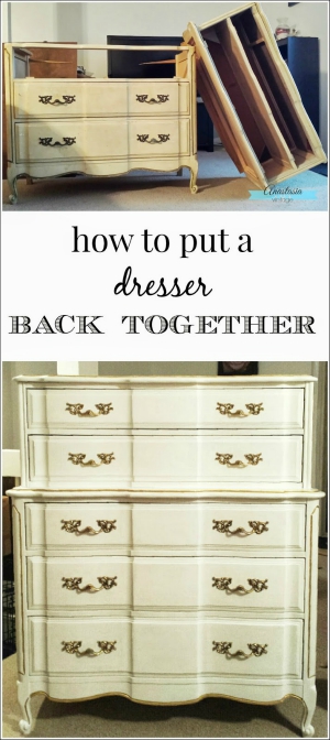  How to Put a Dresser Back Together | Anastasia Vintage