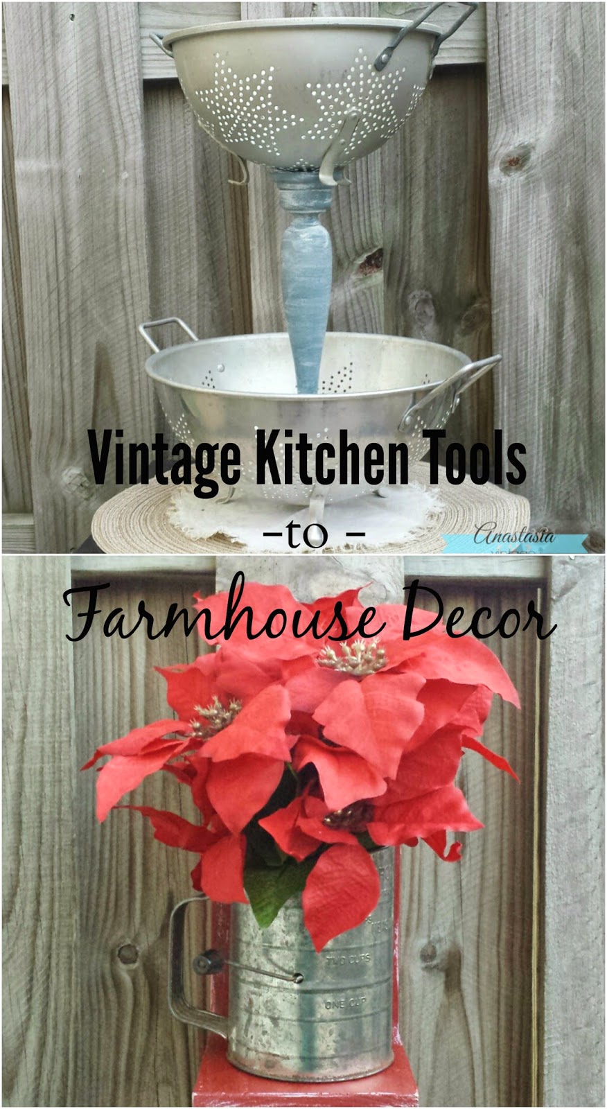 Repurposed Vintage Kitchen Tools To Farmhouse Decor | Anastasia Vintage