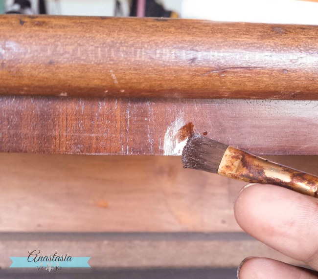veneer patch repair furniture staining wood filler