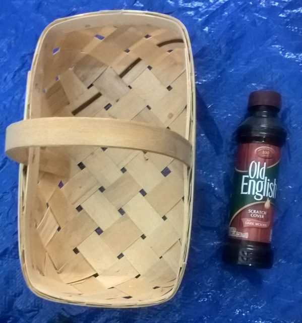 Disposable Gift Basket into an Attractive Utensil Caddy